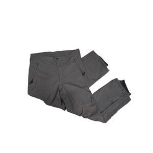 Columbia omnitech waterproof lined snow rain pants black side zip men’s large